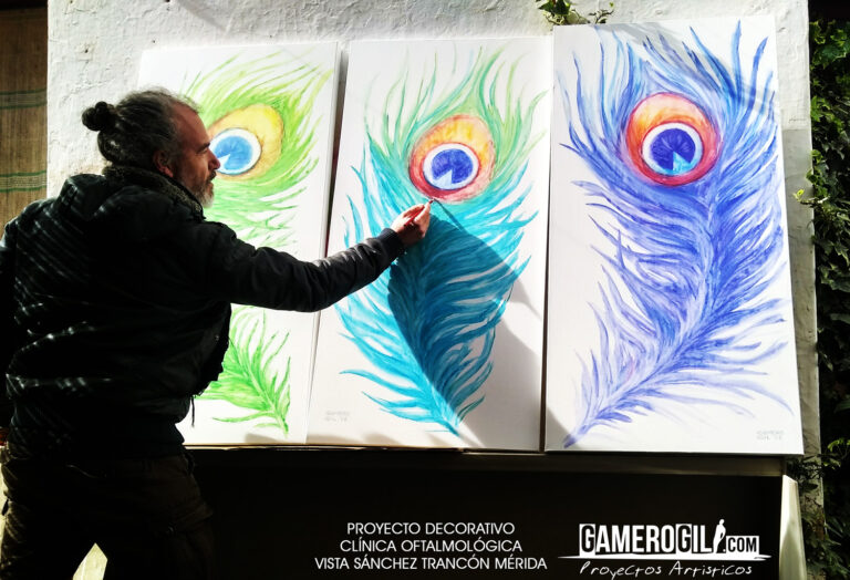 Proyecto decorativo de Gamero Gil para la Clínica Oftalmológica Vista Sánchez Trancón de Mérida.