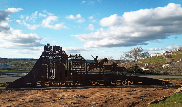 Colocación del Monumento a Segura de León de Gamero Gil
